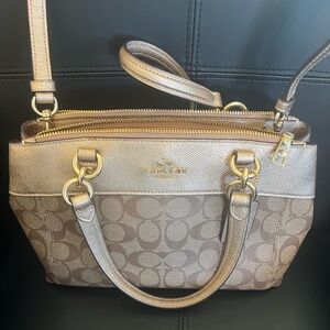 Coach Brooke Handbag - Metallic Rose Gold